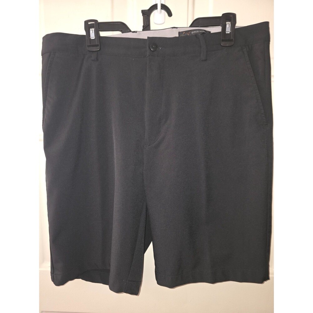 Greg Norman Men's Golf Short, Black, Size 36